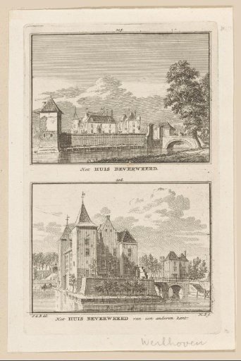 Two views of Beverweerd Castle in Werkhoven