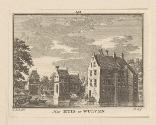 View of Wulven Castle in Houten