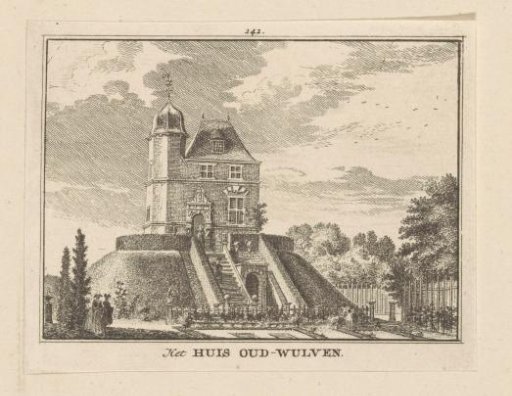 View of Oud-Wulven Castle in Houten