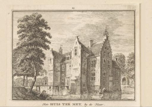 View of Kasteel Ter Mey at Haarzuilens
