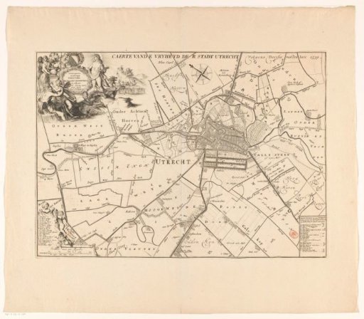 Map of the city-freedom of Utrecht