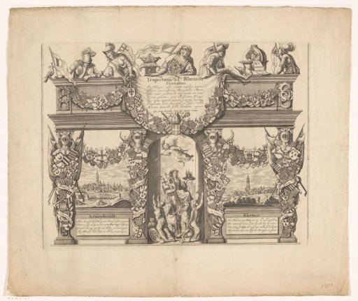 Coat of arms map of Utrecht (upper part)