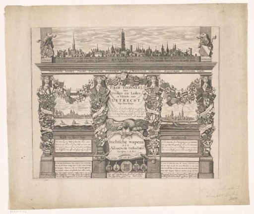 Coat of arms map of Utrecht (lower part)