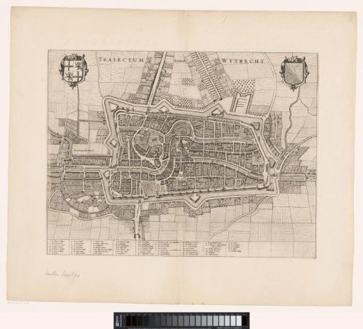 Map of the city of Utrecht