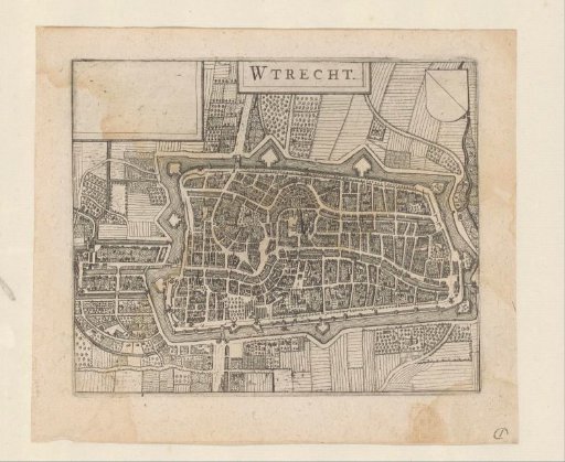 Plan of the city of Utrecht