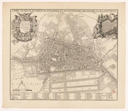 Plan of the city of Utrecht