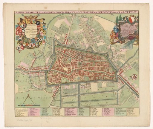 Map of the city of Utrecht