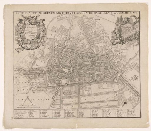 Map of the city of Utrecht