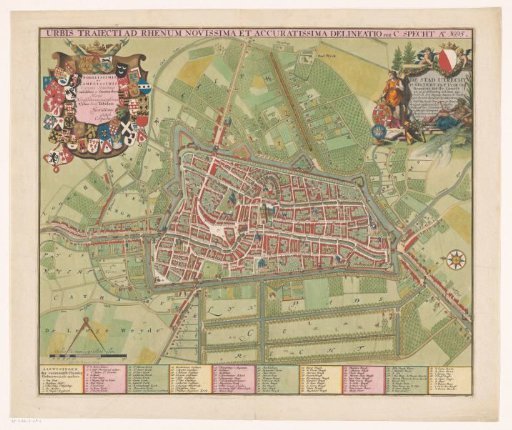 Map of the city of Utrecht