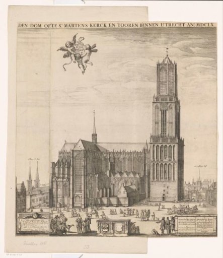 View of the Dom in Utrecht in 1660
