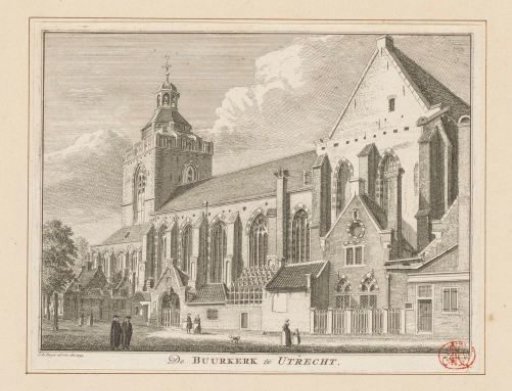 View of the Buurkerk in Utrecht