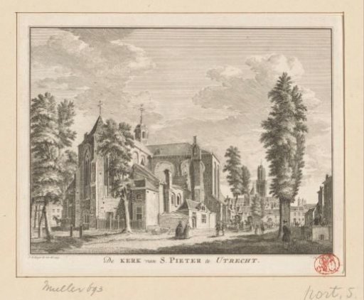 View of the Pieterskerk in Utrecht