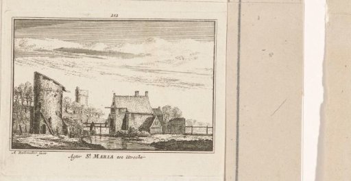 View of a section of the city wall of Utrecht
