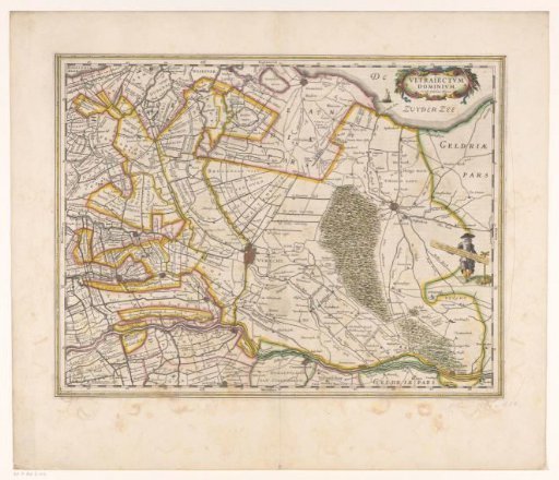 Map of the province of Utrecht