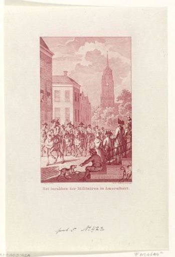 Entry of soldiers into Amersfoort, 1785