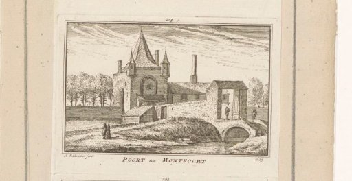 View of the city wall of Montfoort, 1625