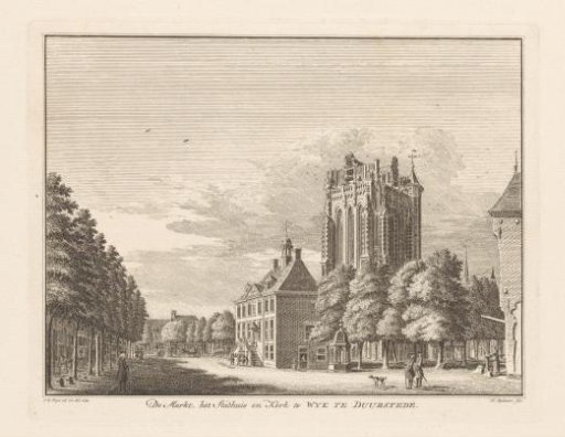 View of the Market in Wijk bij Duurstede