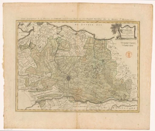 Map of the province of Utrecht