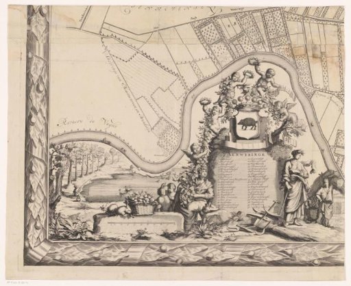 Map of the lordship of Maarsseveen (lower left section)