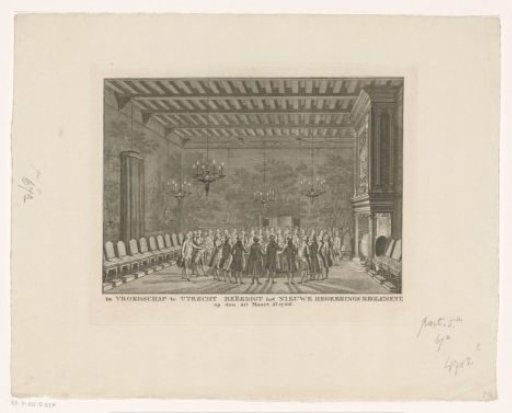 City council taking the oath in Utrecht, 1786