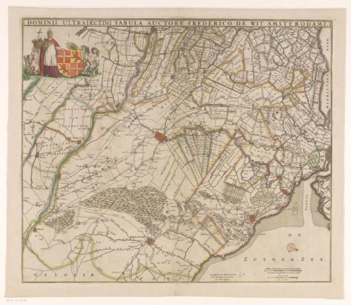 Map of the province of Utrecht