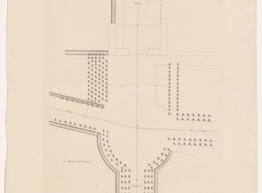 Map of Soestdijk Palace and the adjacent avenues