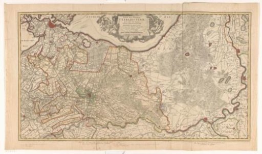 Map of the province of Utrecht and the Veluwe