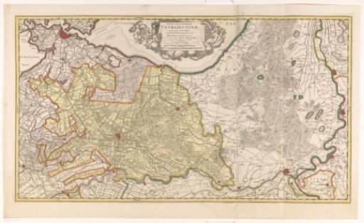Map of the province of Utrecht and the Veluwe