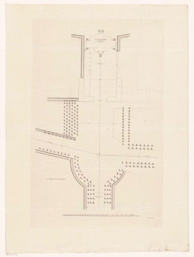 Map of Soestdijk Palace and the preceding avenues