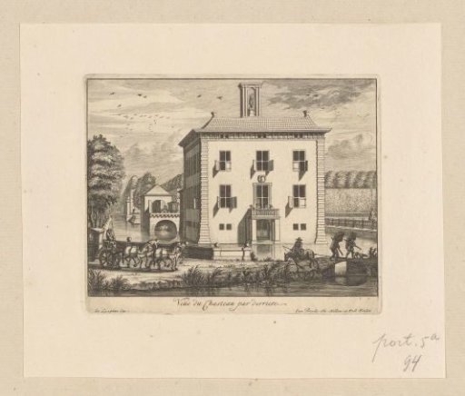 Rear view of Gunterstein Castle, Breukelen