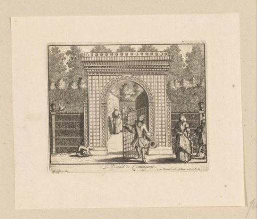 Gate of the orangery at Kasteel Gunterstein, Breukelen