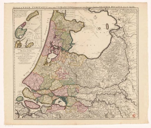 Map of Holland, Utrecht and part of Gelderland