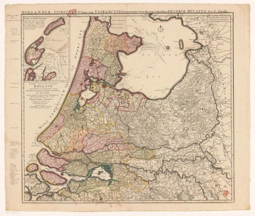 Map of Holland, Utrecht and part of Gelderland
