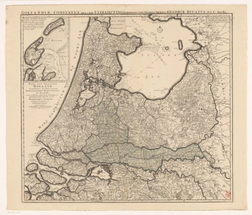 Map of Holland, Utrecht and part of Gelderland