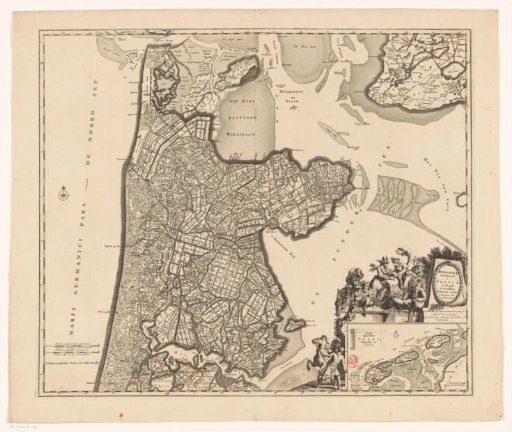 Map of North Holland and Part of Friesland