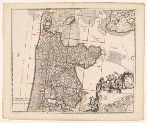Map of North Holland and part of Friesland