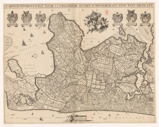 Map of Kennemerland and West-Friesland