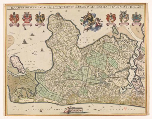 Map of Kennemerland and West-Friesland