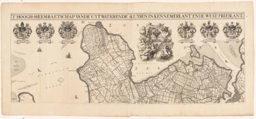 Map of Kennemerland and West-Friesland (upper part)