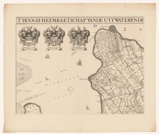 Map of Kennemerland and West-Friesland (upper left part)