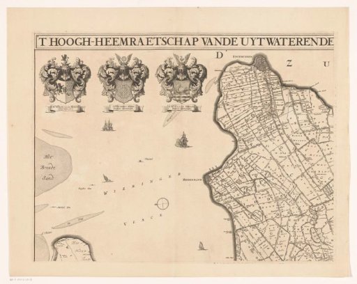 Map of Kennemerland and West-Friesland (upper left part)