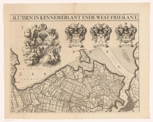 Map of Kennemerland and West-Friesland (upper right part)