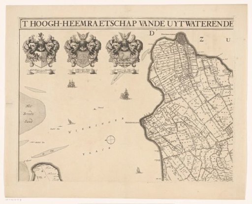 Map of Kennemerland and West-Friesland (upper left part)
