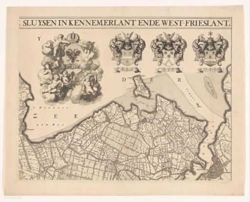 Map of Kennemerland and West-Friesland (upper right part)