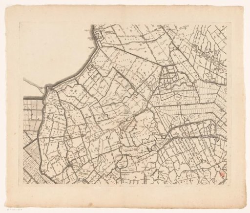 Map of Kennemerland and West-Friesland (tenth part)