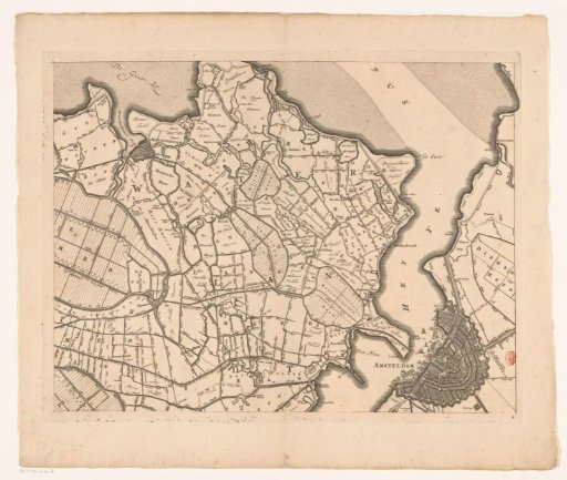 Map of Kennemerland and West-Friesland (eighth part)
