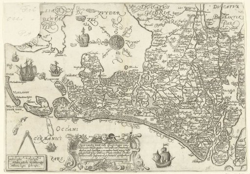 Map of Holland and Utrecht, 1589