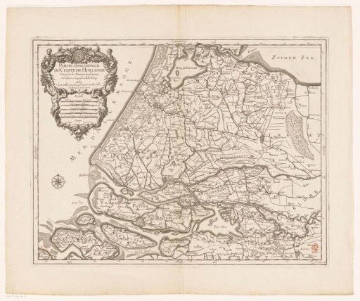 Map of the County of Holland (lower part)
