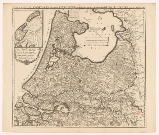 Map of Holland, Utrecht and part of Gelderland