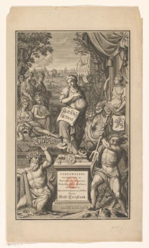 Title Print for Portfolio 7 of the Atlas Ottens (North-Holland and West-Friesland)